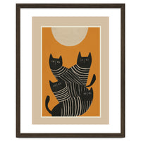 Abstract Black Cats