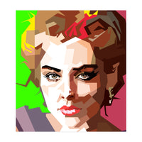 Sharon Stone Actress Movie Retro Illustration (Print Only)