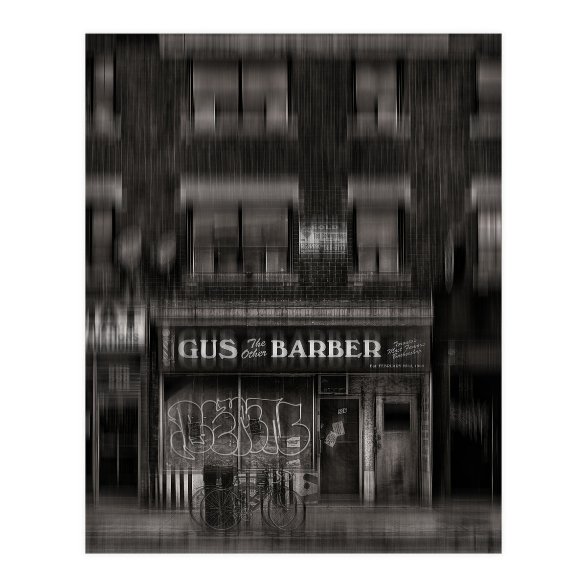 Gus The Other Barber Blur Version (Print Only)