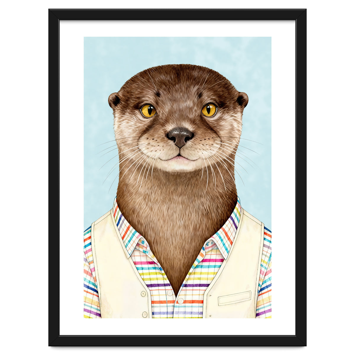 Otter Portrait in Jacket