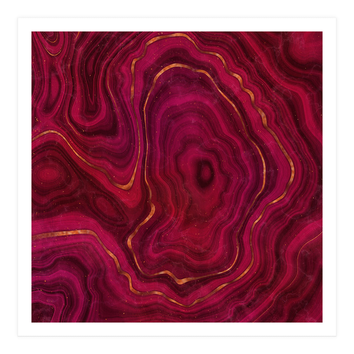 Red Agate Texture 05  (Print Only)