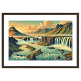 Vintage Iceland, Landscape Poster thumbnail