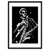 Rahsaan Roland Kirk American Jazz Multi-Instrumentalist in Grayscale thumbnail