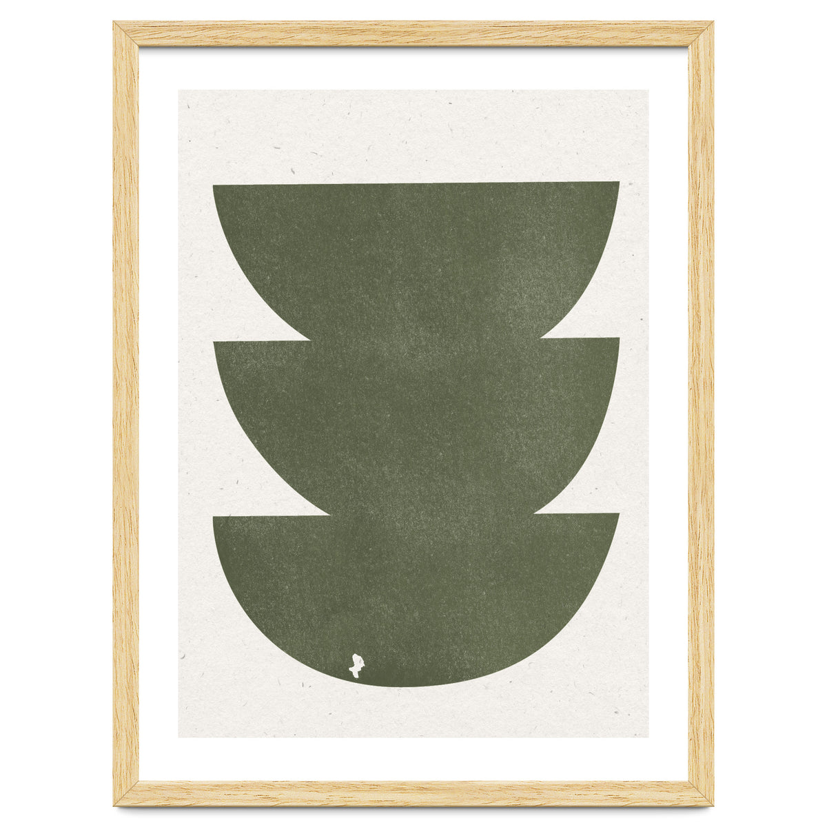 GREEN WATERCOLOR SHAPES NO.3