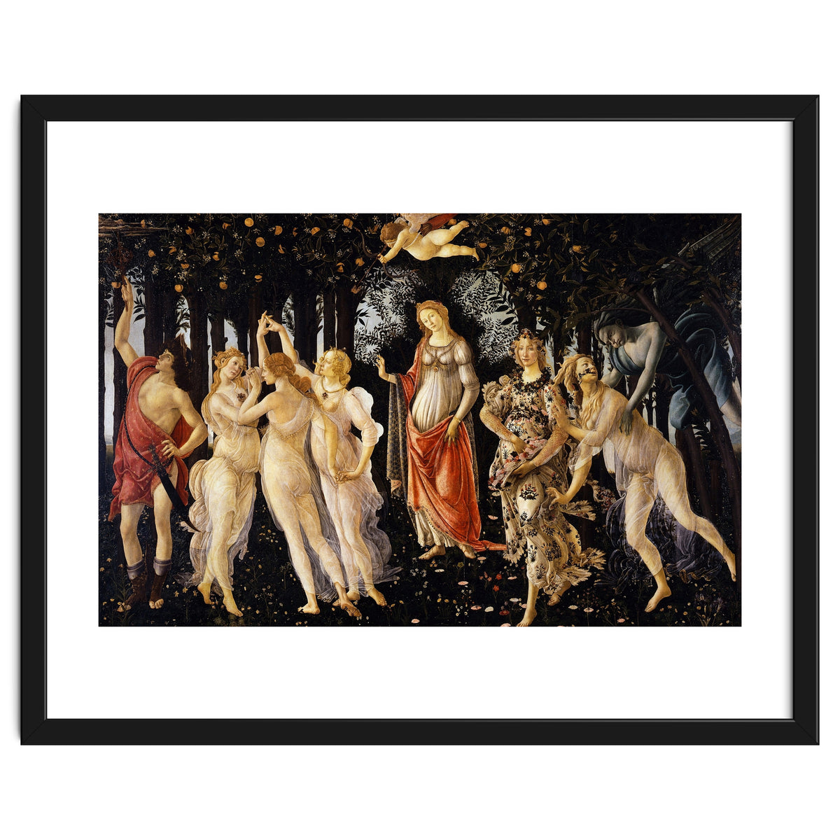 Sandro Botticelli – La Primavera (1482) | Classical Renaissance Masterpiece – Mythological Spring Scene