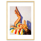Sexy Pinup Girl Talking On The Vintage Phone thumbnail