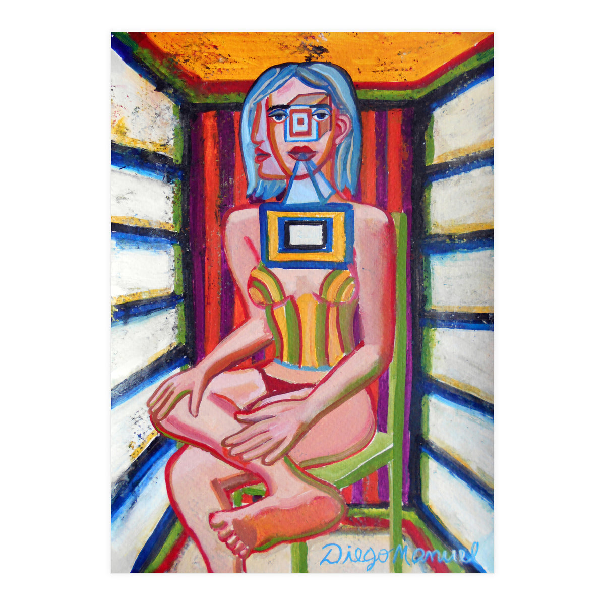 Mujer En La Silla 12 (Print Only)