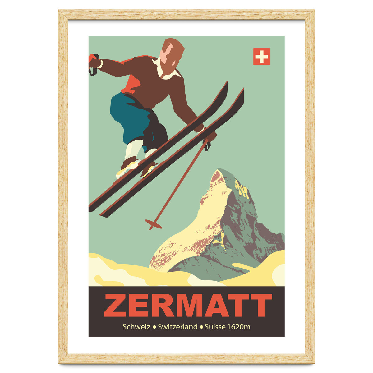 Ski Jump on Zermatt, Switzerland