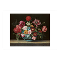 Jacques Linard (París (?), c. 1600-Paris, 1645). Chinese Bowl with Flowers (1640). Oil on canvas.... (Print Only)