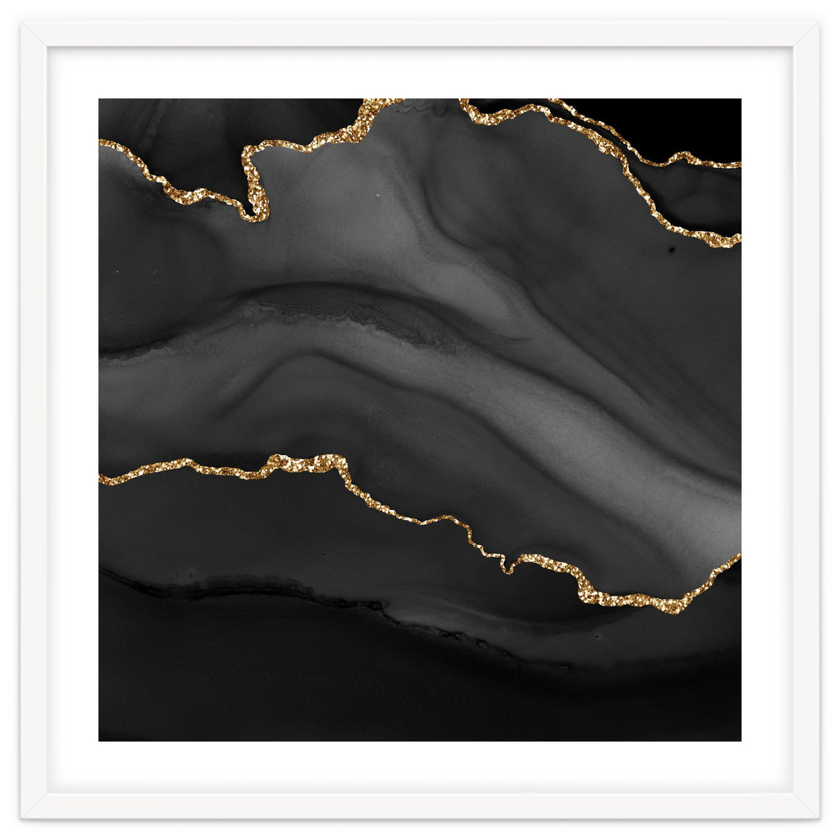 Black & Gold Agate Texture 01