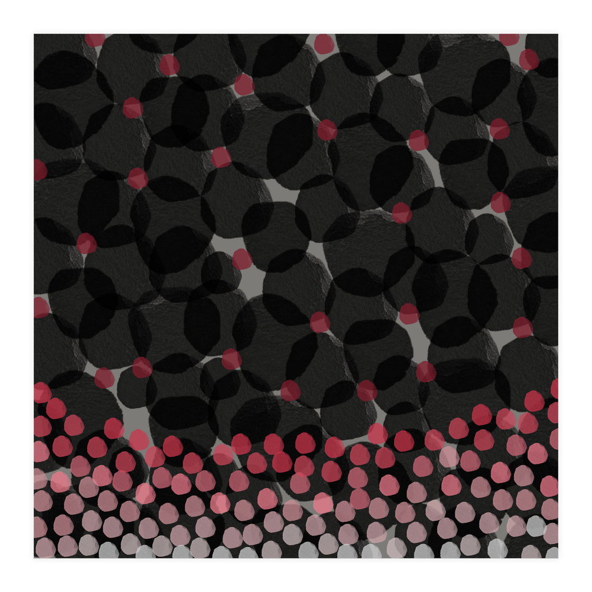 Dark Watercolor Florals (Print Only)