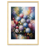 Vibrant Summer Hydrangea Bouquet Heavy Impasto Oil Painting thumbnail