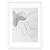 Abstract Black And White Flowing Lines And Shapes thumbnail