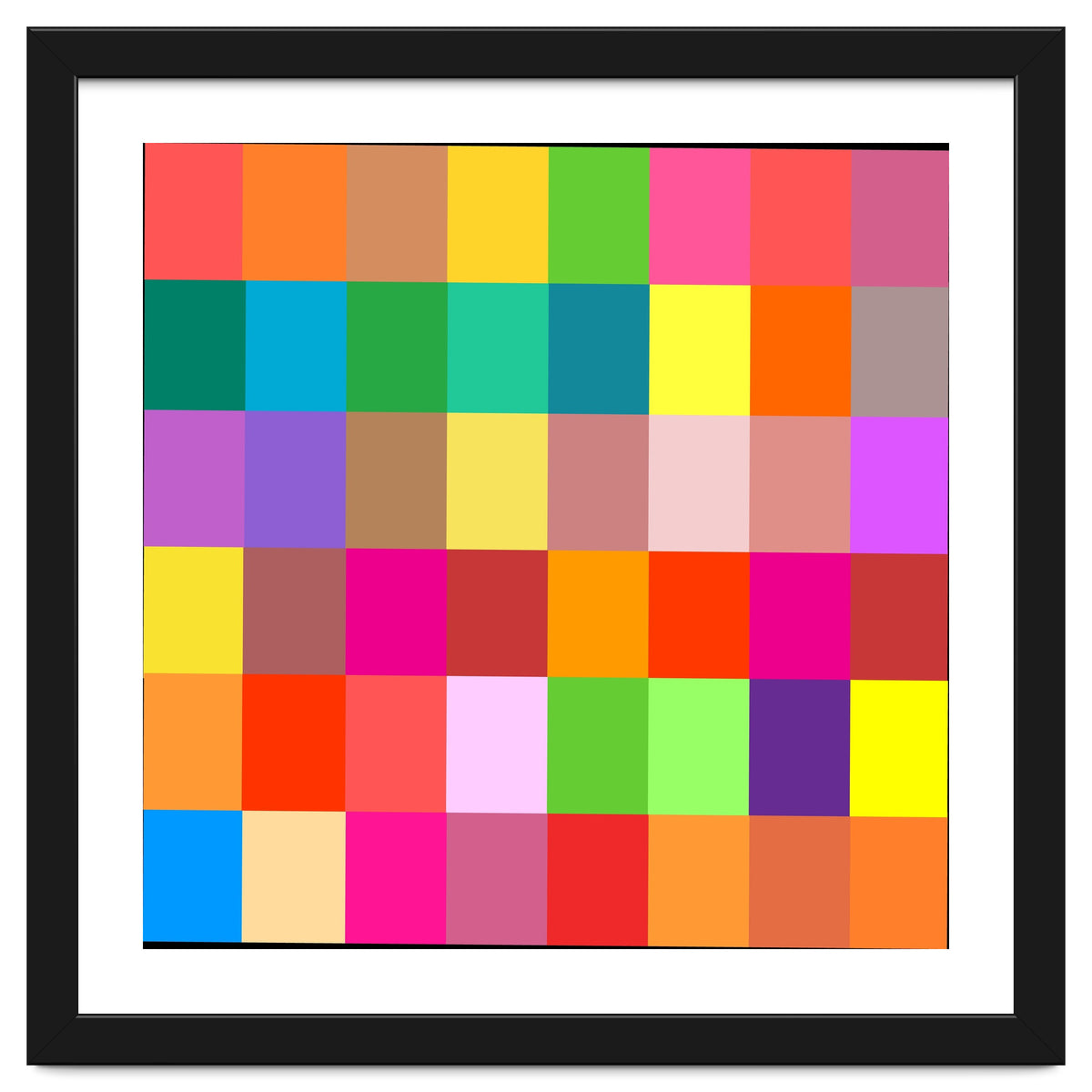 Colorful Rainbow Squares Patch