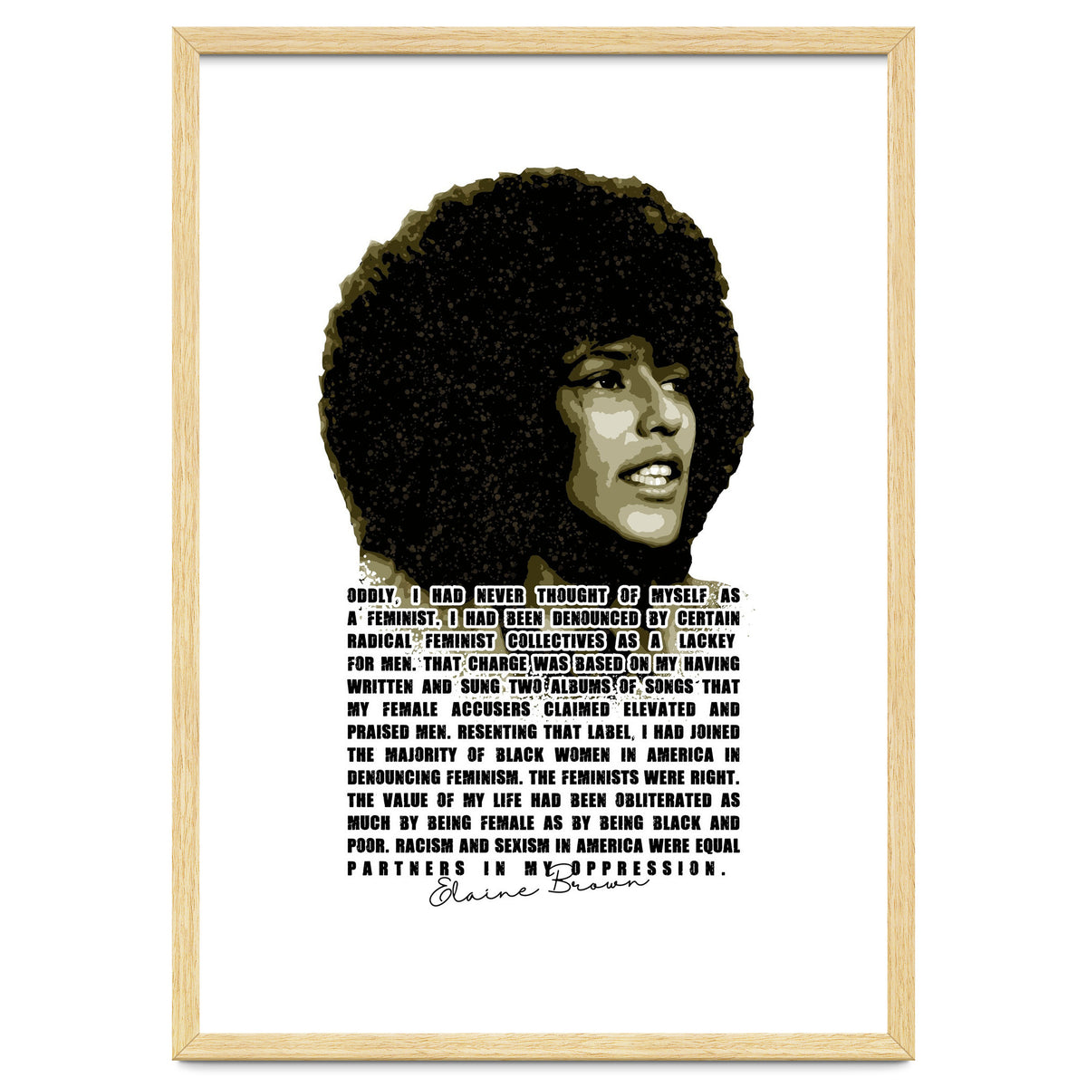 Elaine Brown American Prison Activist Legend in Vintage Quotes