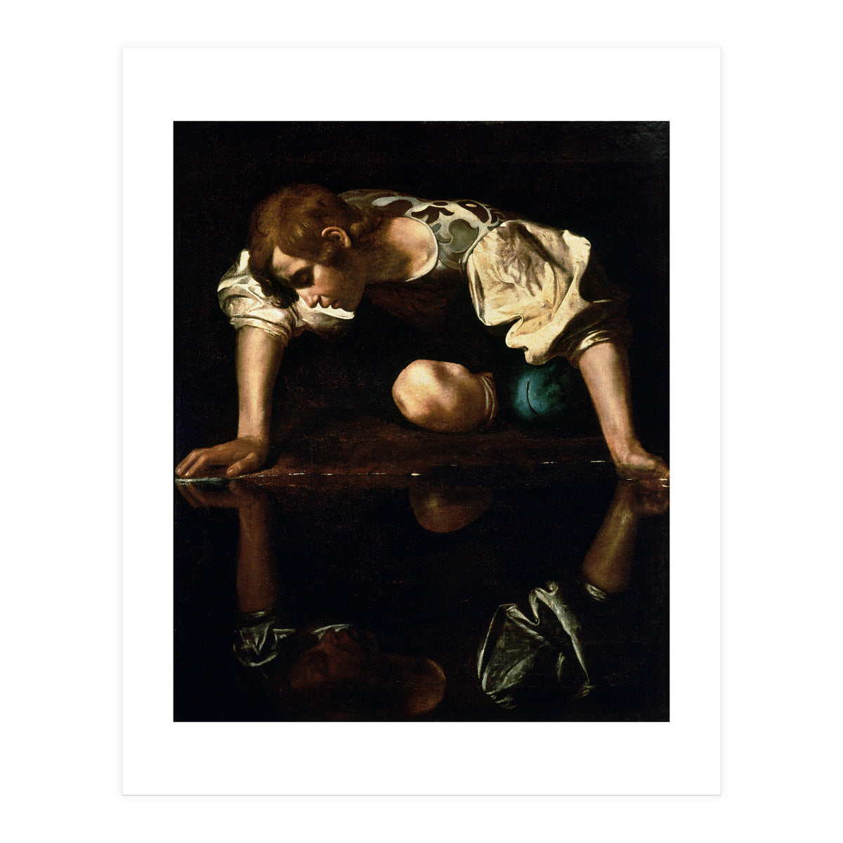 Caravaggio – Narcissus (ca. 1600) | Dramatic Baroque Masterpiece (Print Only)