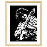 Pat Metheny American Jazz Guitarist Legend in Monochrome 3 thumbnail