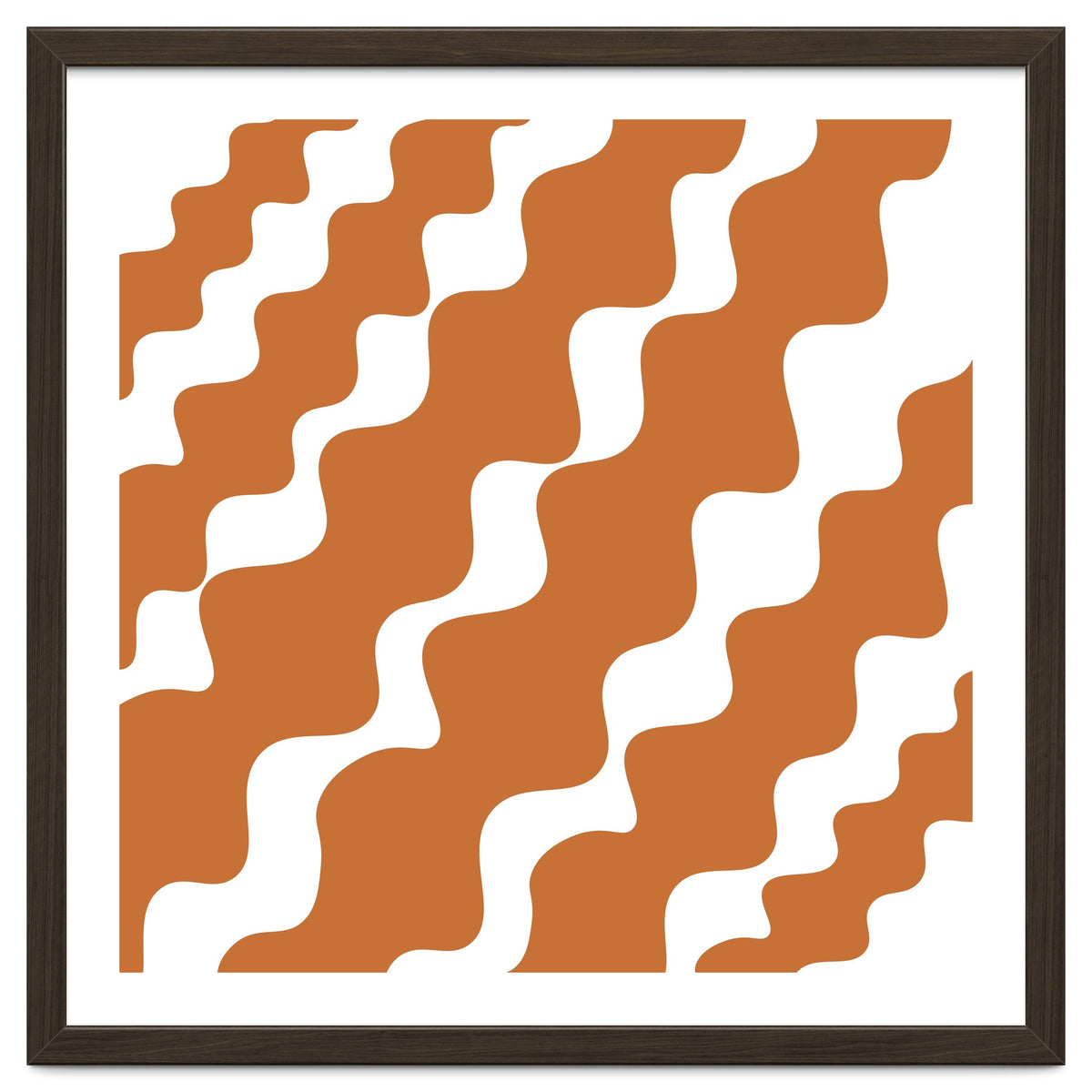 Brown Wavy Pattern