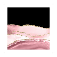 Blush & Gold Agate Texture 02 (Print Only)