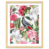 Vintage Cockatoo in Flower Jungle thumbnail