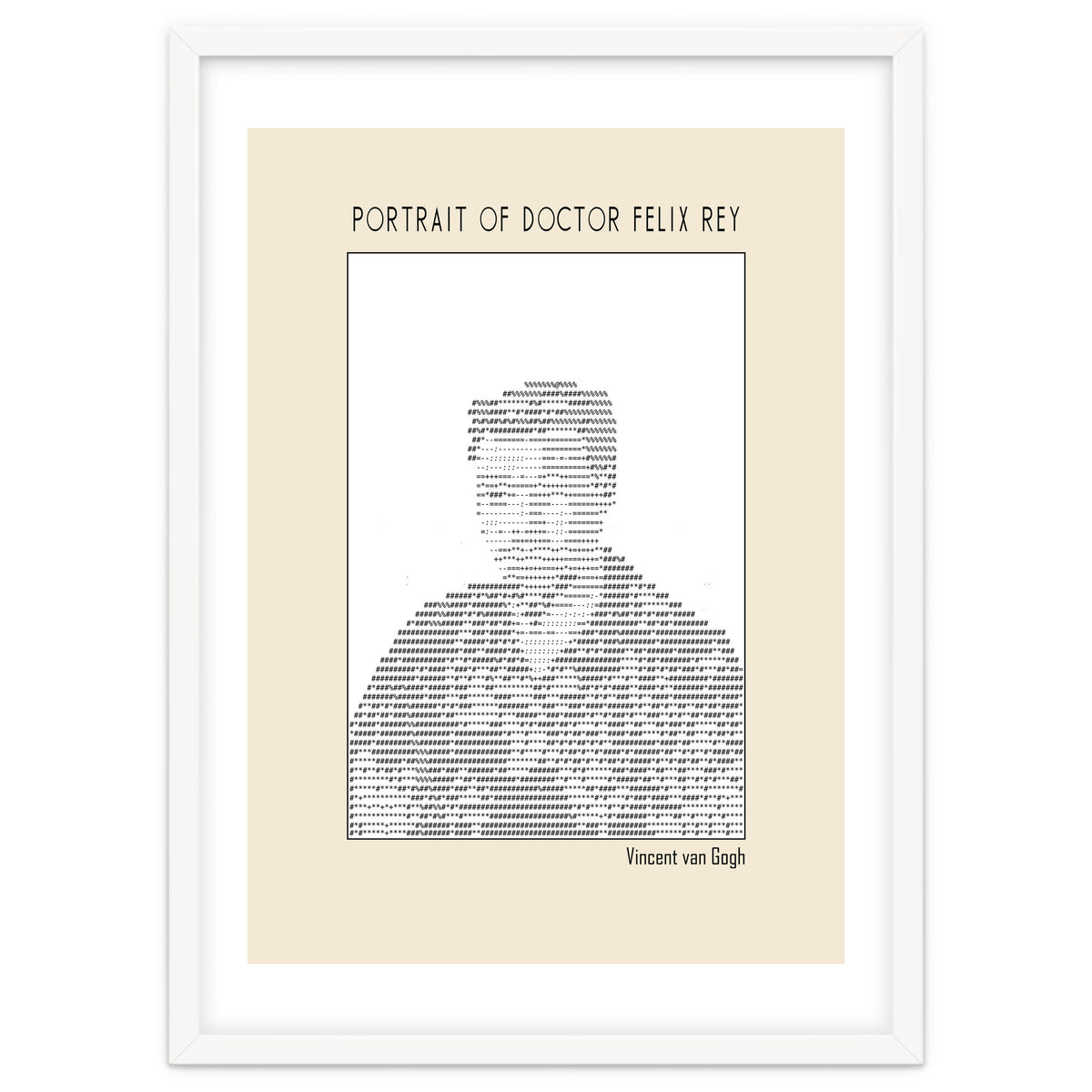 Portrait Of Doctor Felix Rey (ascii Art)
