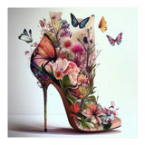 Floral Stiletto With Butterflies (Print Only) thumbnail