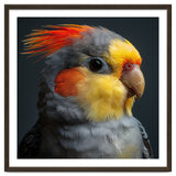 Cockatiel Parrot Closeup Vibrant Feather thumbnail