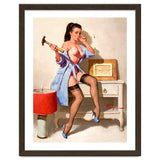Hot Pinup Girl With A Hammer thumbnail