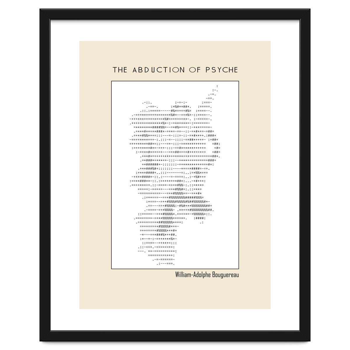 The Abduction of Psyche (1895) – William-Adolphe Bouguereau (ascii art)