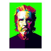 Jeff Bridges Hollywood Actor Pop Art WPAP (Print Only)