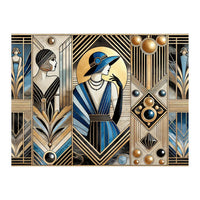 Jazz Age Sophistication In Art Deco (Print Only)