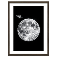 Diamond moon and UFO