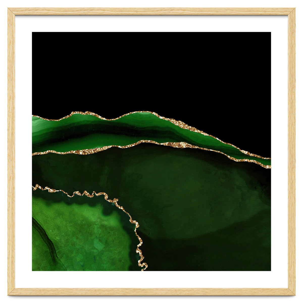 Green & Gold Agate Texture 05