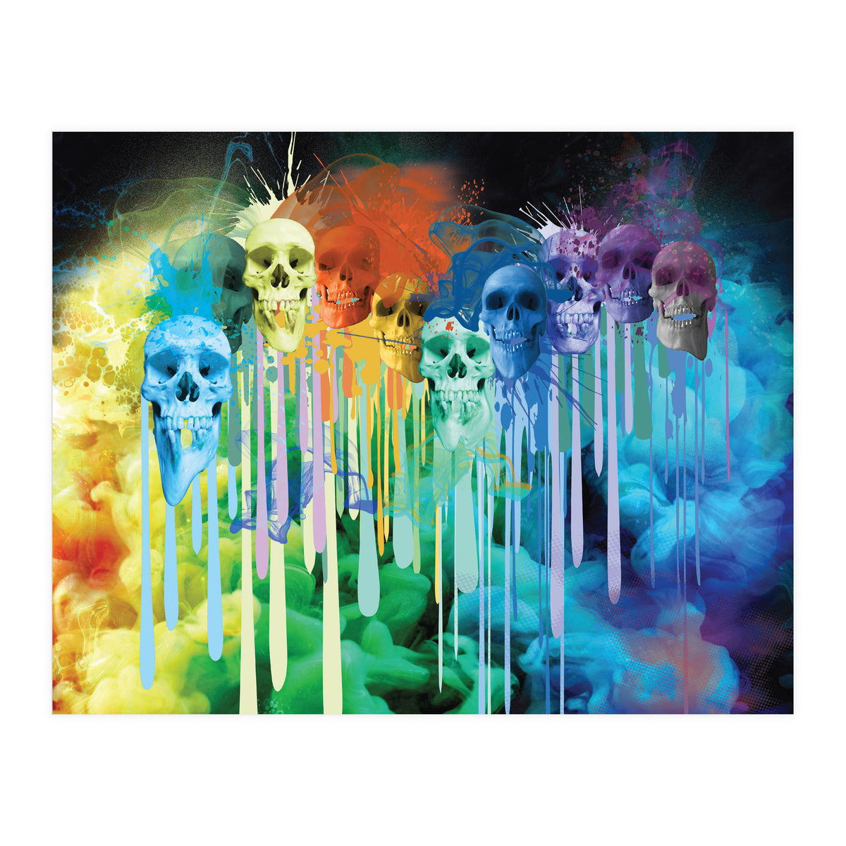 Ink Skulls Smoky (Print Only)