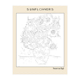 Sunflowers – Vincent van Gogh (1888) (ascii art) (Print Only) thumbnail