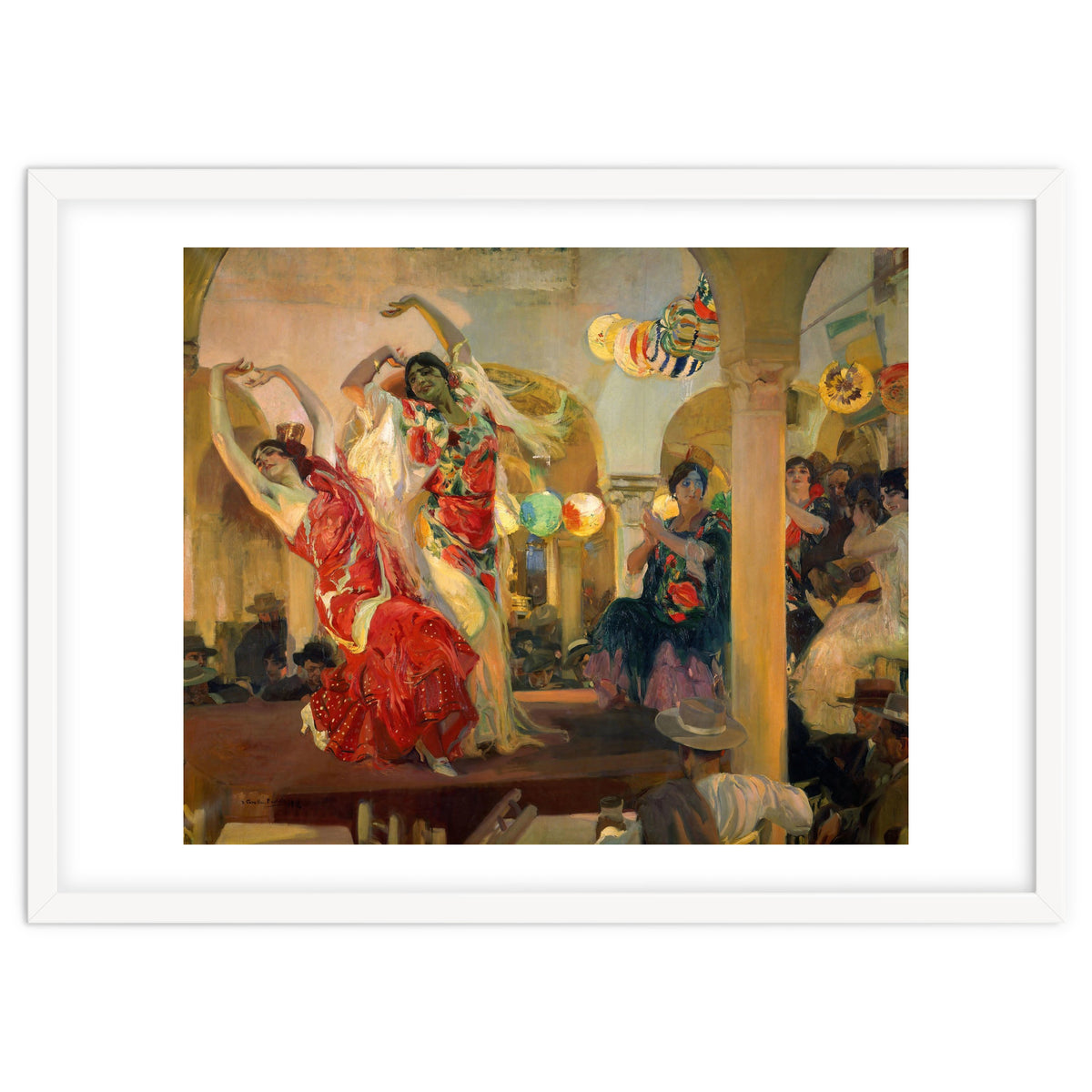 Spanish school. Joaquin Sorolla (1863-1923). Spanish school. Women dancing flamenco at the café N...