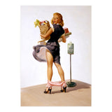 Pinup Sexy Girl Had Funny Accident On A Bus Stop (Print Only) thumbnail
