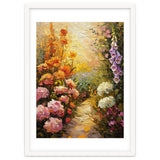 Golden Hour Summer Garden Path Oil Painting thumbnail
