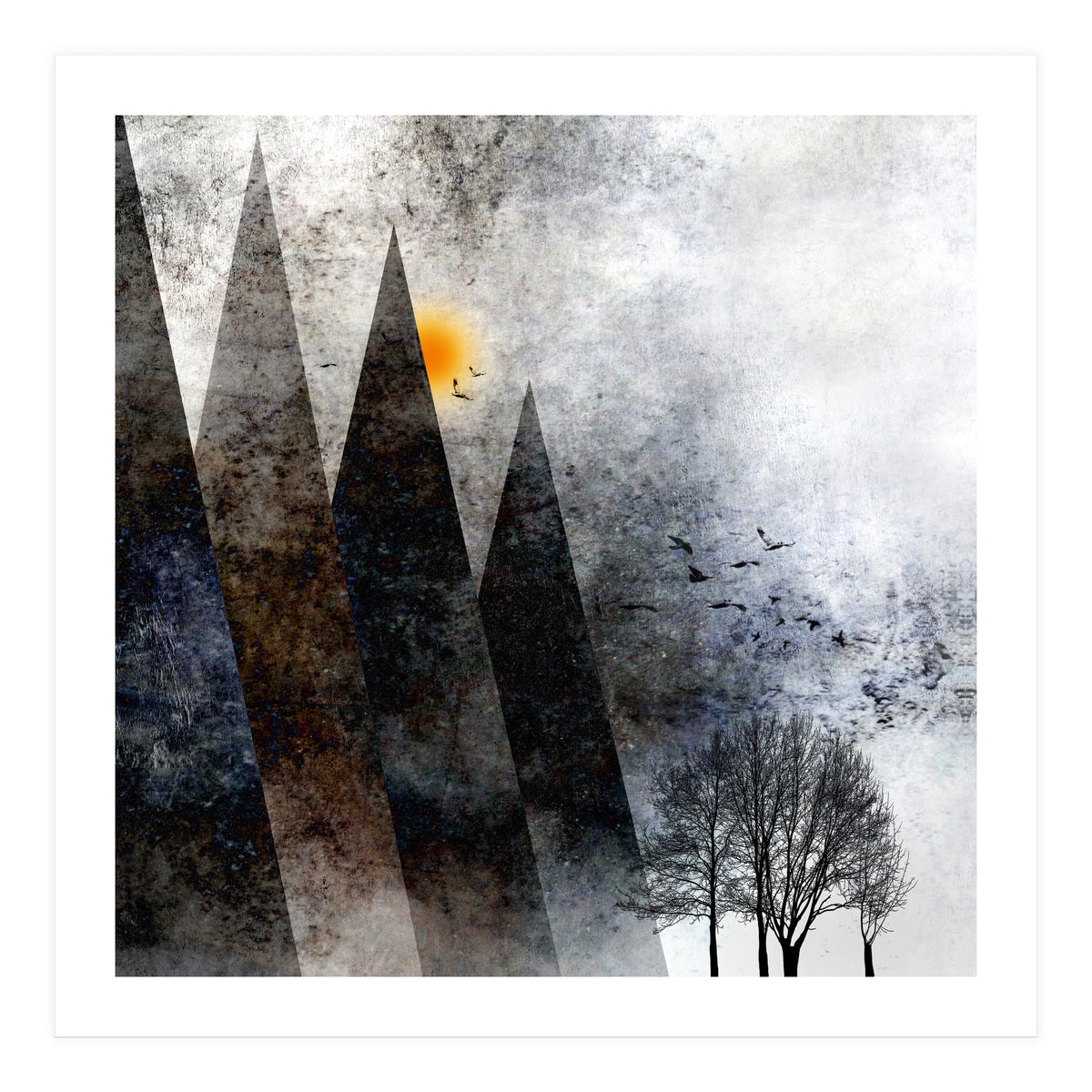 Trees Under Magic Mountains 7-D (Print Only)