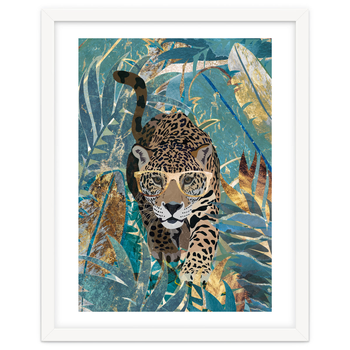 Jaguar in the jungle