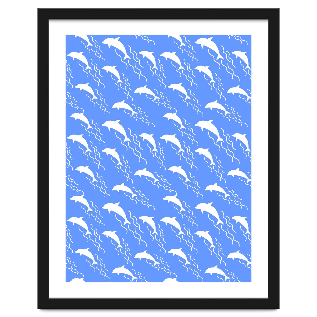 Swimming dolphins
