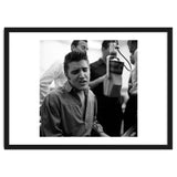 The American singer Elvis Presley during a recording session in 1956. thumbnail