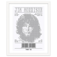 Receipt Art Jim Morrison