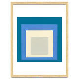 JOSEF ALBERS - HOMAGE TO THE SQUARE: BLUE WHITE GREY thumbnail