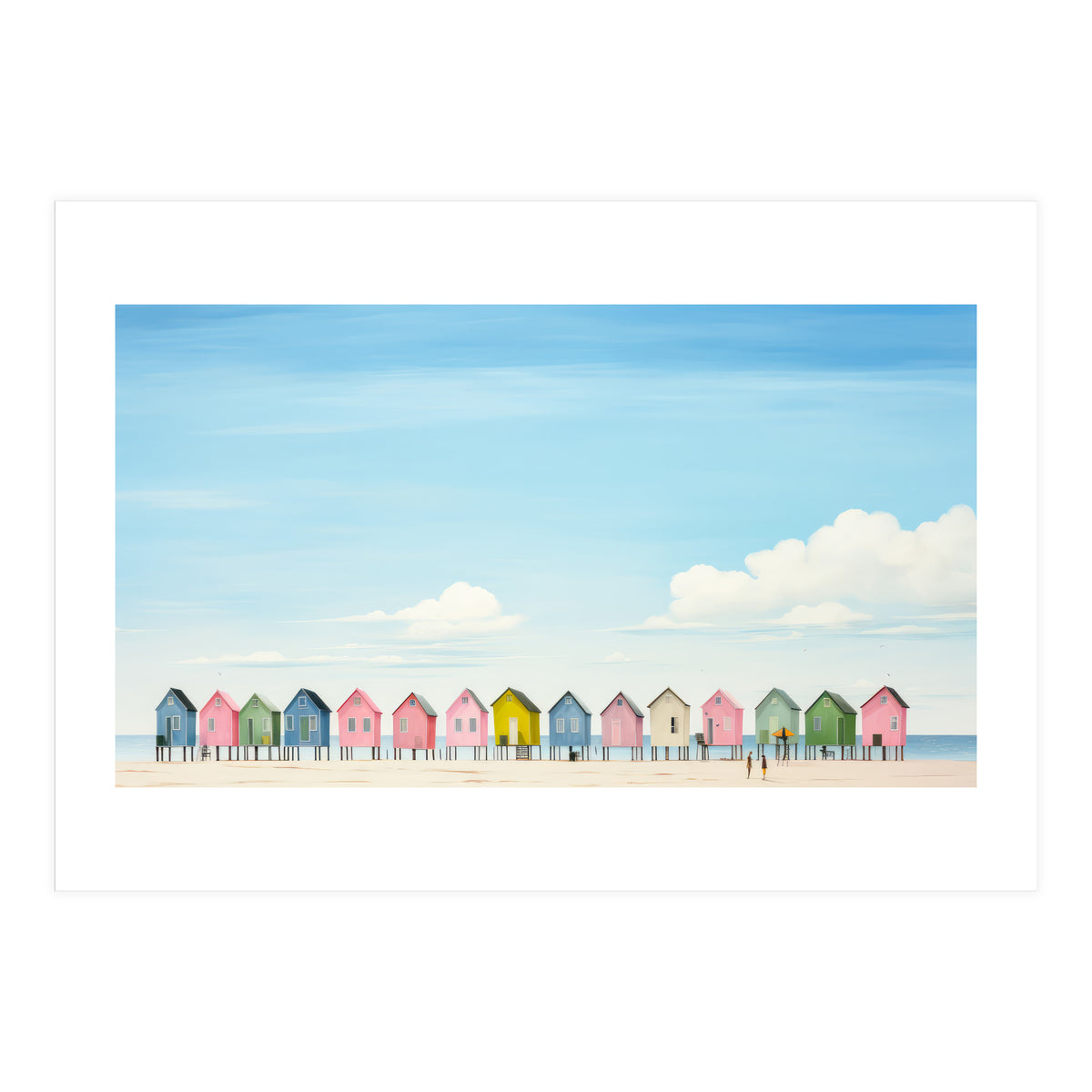 Beach cottages (Print Only)