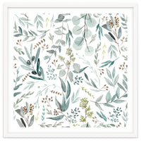 Eucalyptus Leaves Botanical Pattern