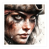 Fierce Pirate Captain Portrait (Print Only) thumbnail