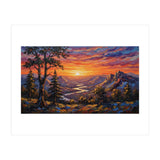 Sunset Over the Valley Peaks (Print Only) thumbnail