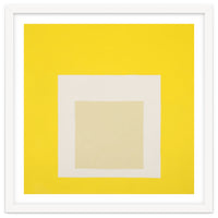 JOSEF ALBERS - HOMAGE TO THE SQUARE YELLOW WHITE