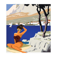 Dalamtia, Sunbathing Woman (Print Only)
